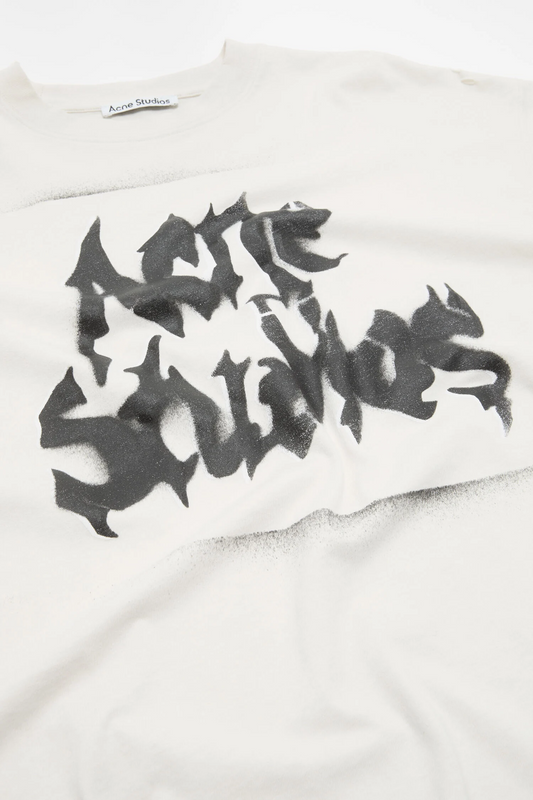 Gothic Logo T-Shirt Dusty White
