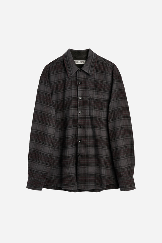 Above Shirt Faded Nocturne Check Flannel