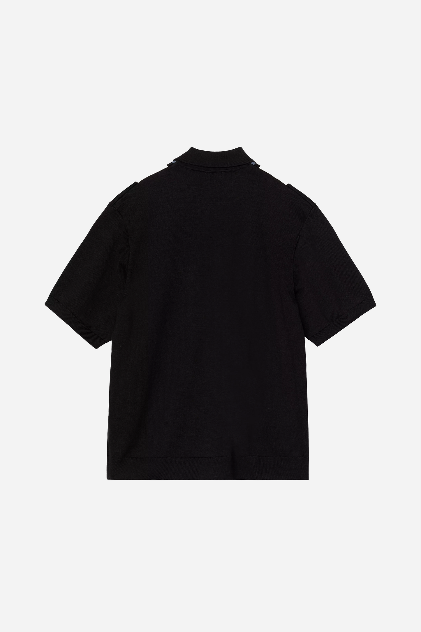 S/S Mello Knit Shirt Stripe Black