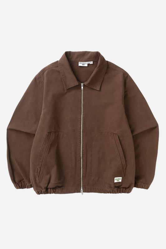 Twill Work Jacket Brown