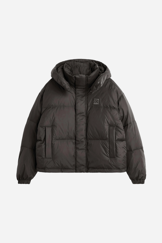 Dyngja Down Cropped Jacket Licorice