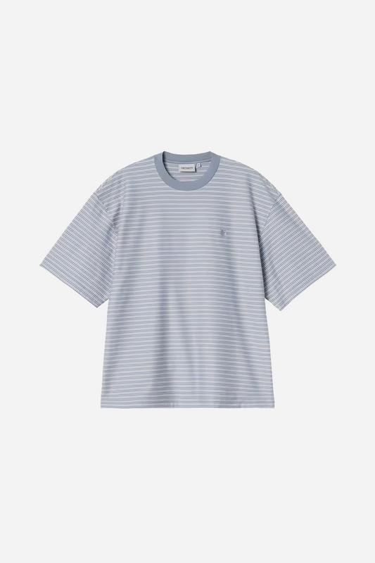 S/S Dupree T-Shirt Dupree Stripe Shady Blue