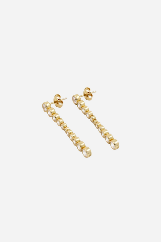 Oda Long Earrings Gold