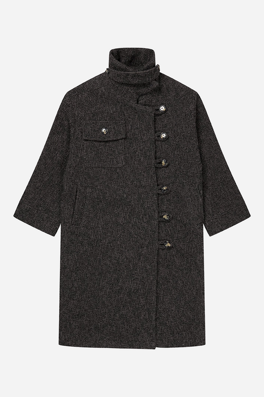 Betty Bouclé Coat Ash