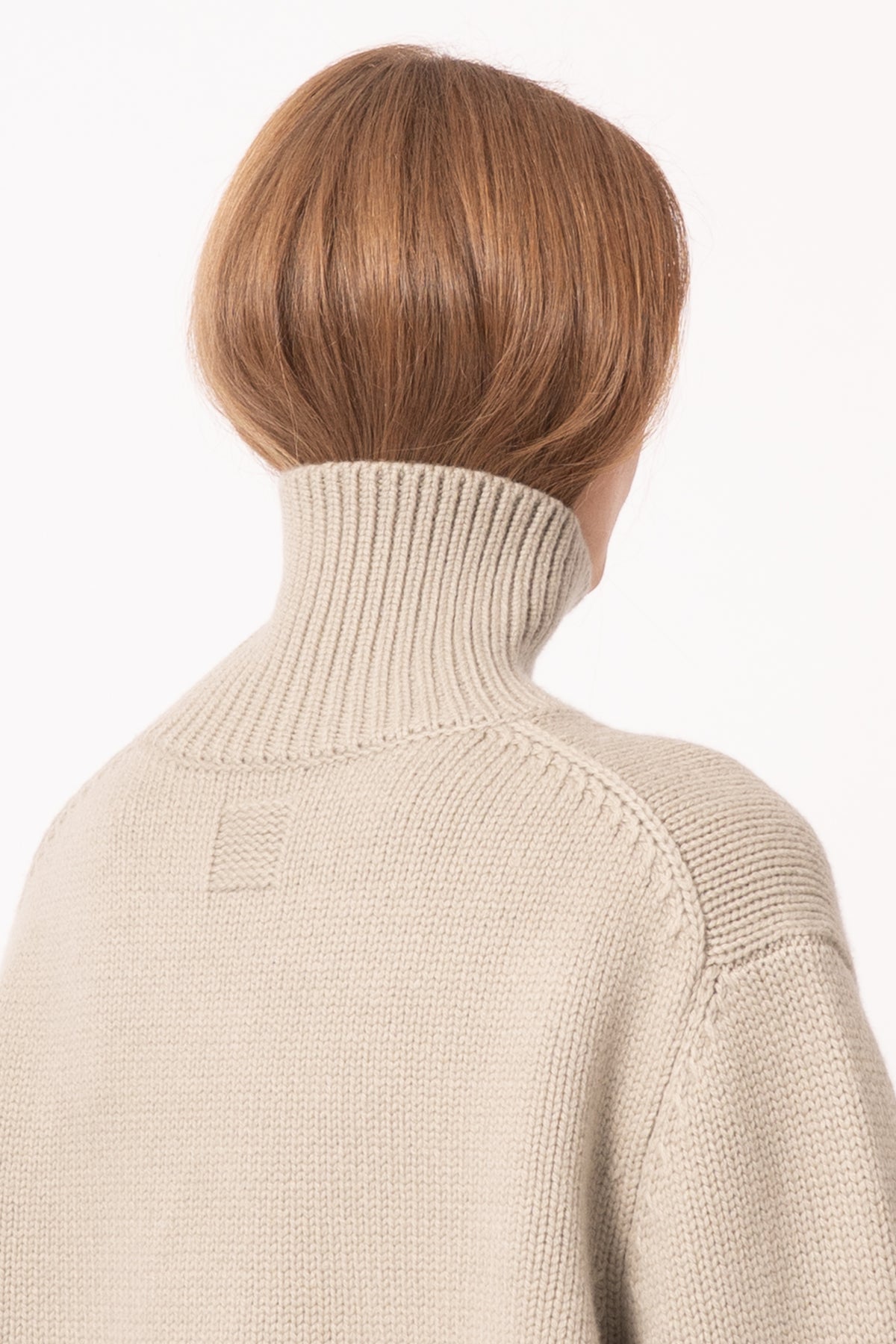 Oversized Lambswool Turtleneck Sage