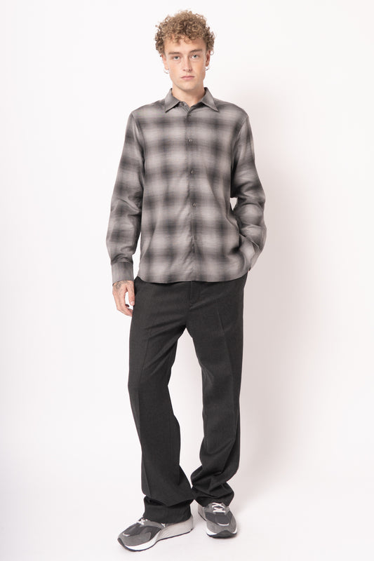 Volume Shirt Cash Check Charcoal