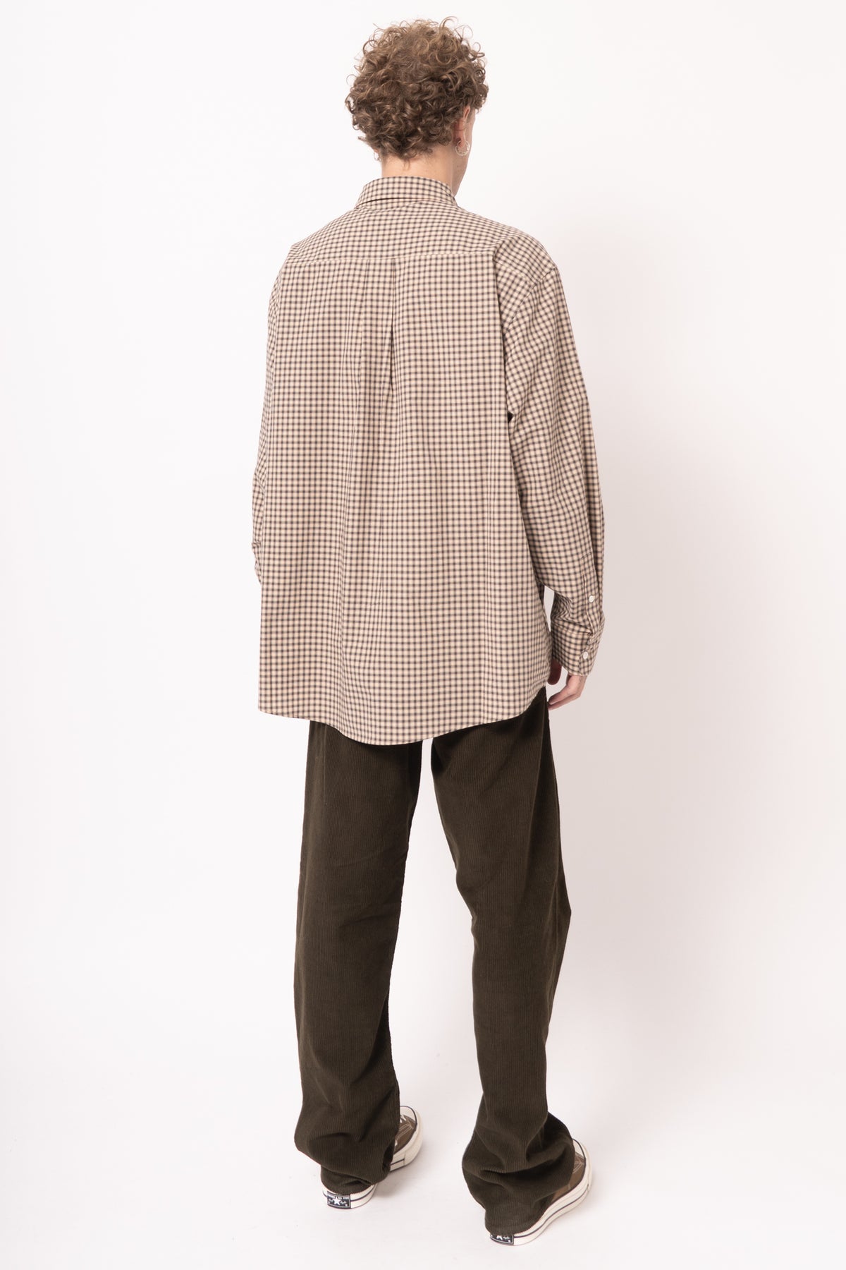 Micro Check Shirt Cement