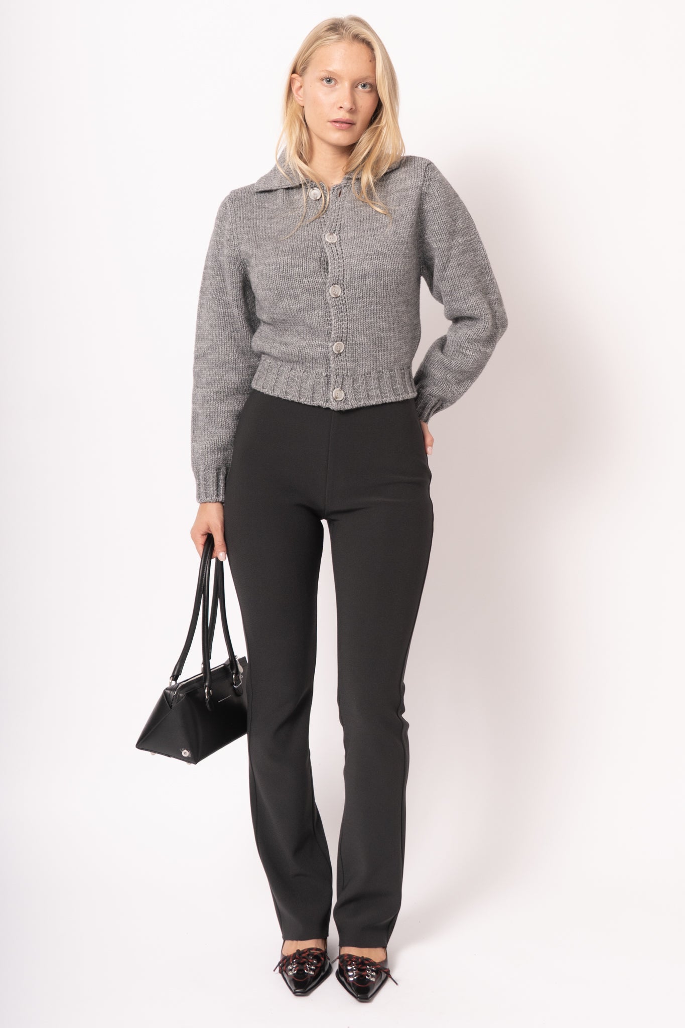 Chunky Cardigan Grey