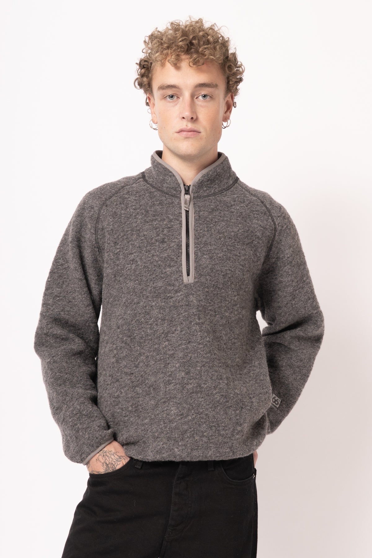 Kaldi Half Zip Grey