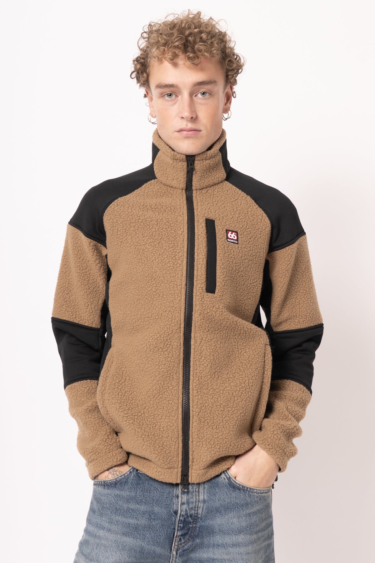 Tindur Shearling Jacket Dry Mud
