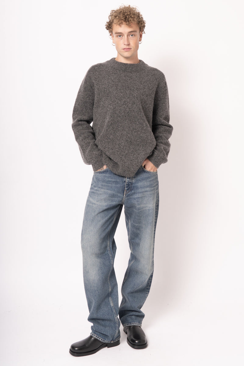 Loose Fit Charcoal Grey Sweater
