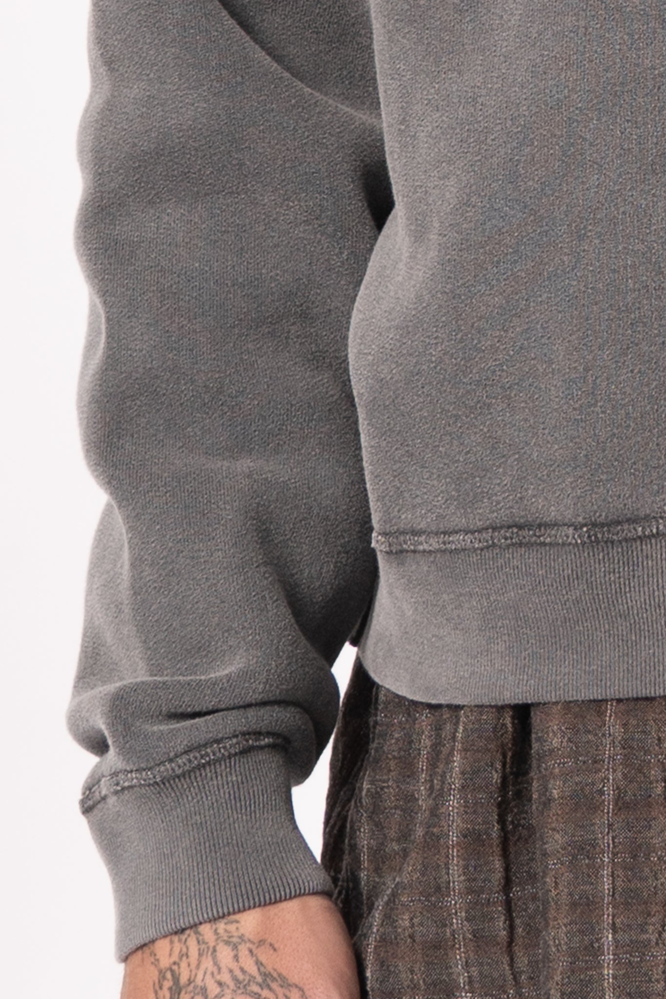 Hood Sweat Antracite Washed