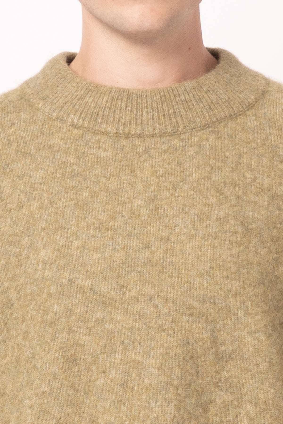 Loose Fit Light Khaki Sweater