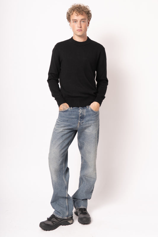 Moon Merino Cropped Black