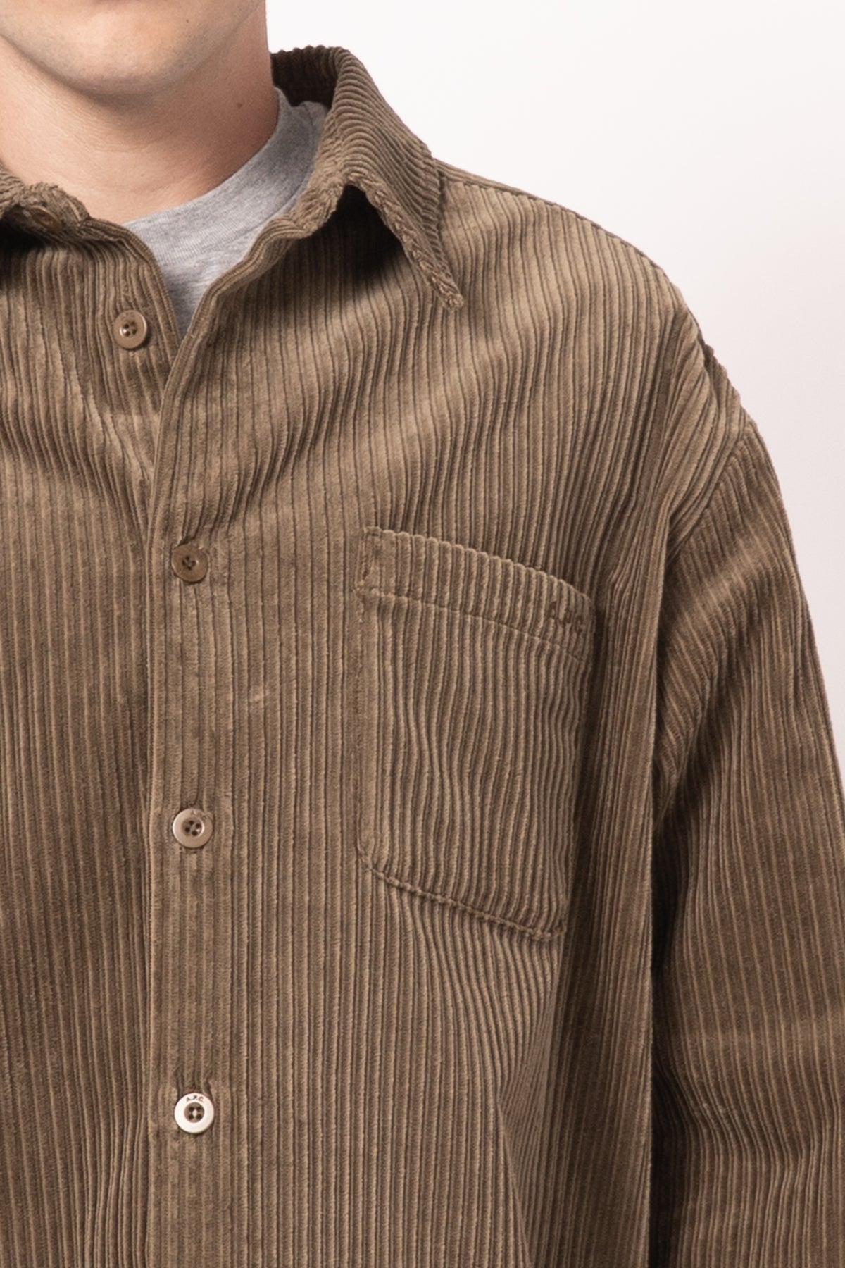 Malo Logo Shirt Taupe