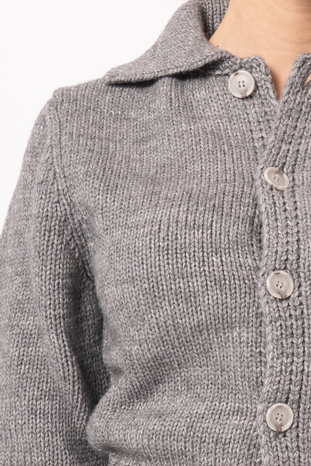 Chunky Cardigan Grey
