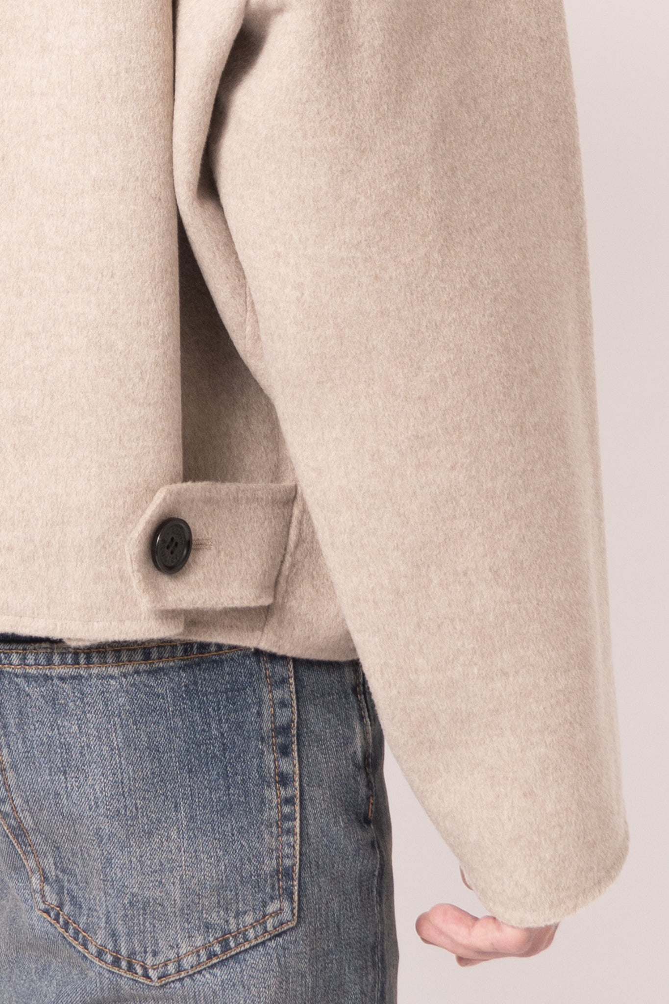 Cashmere Blend Jacket Oatmeal Melange
