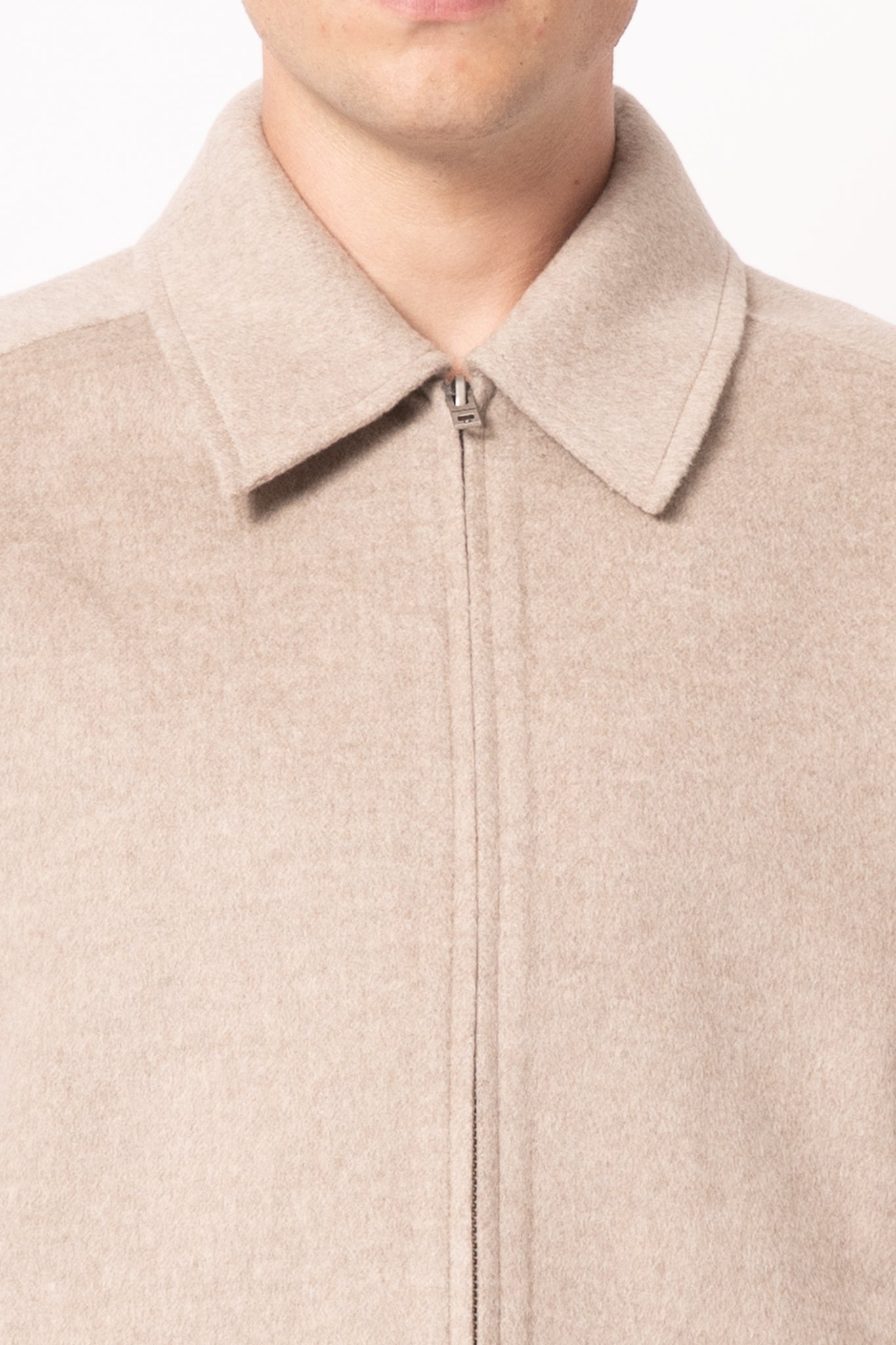 Cashmere Blend Jacket Oatmeal Melange