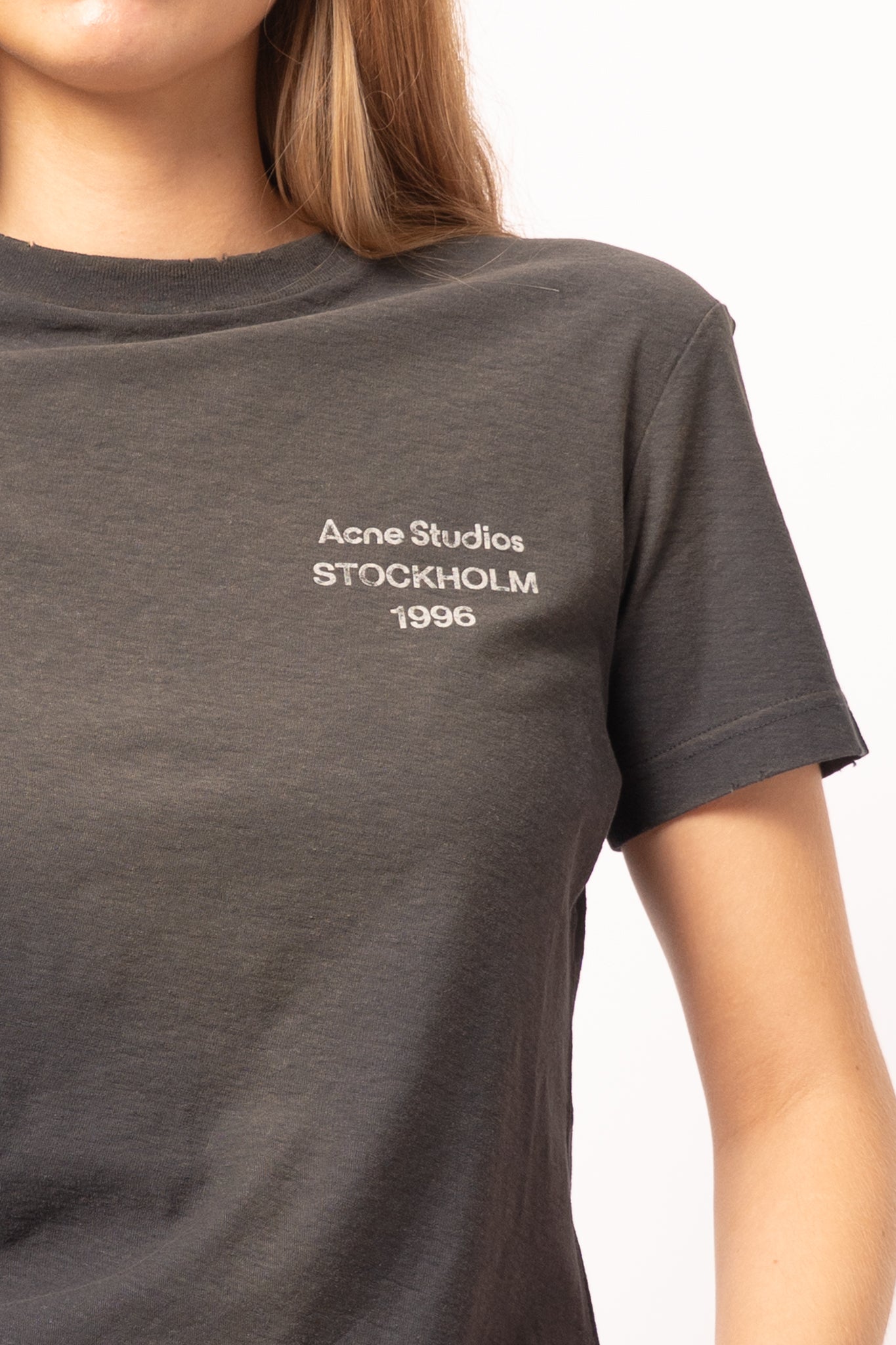 Sprayed Logo T-Shirt Faded Black