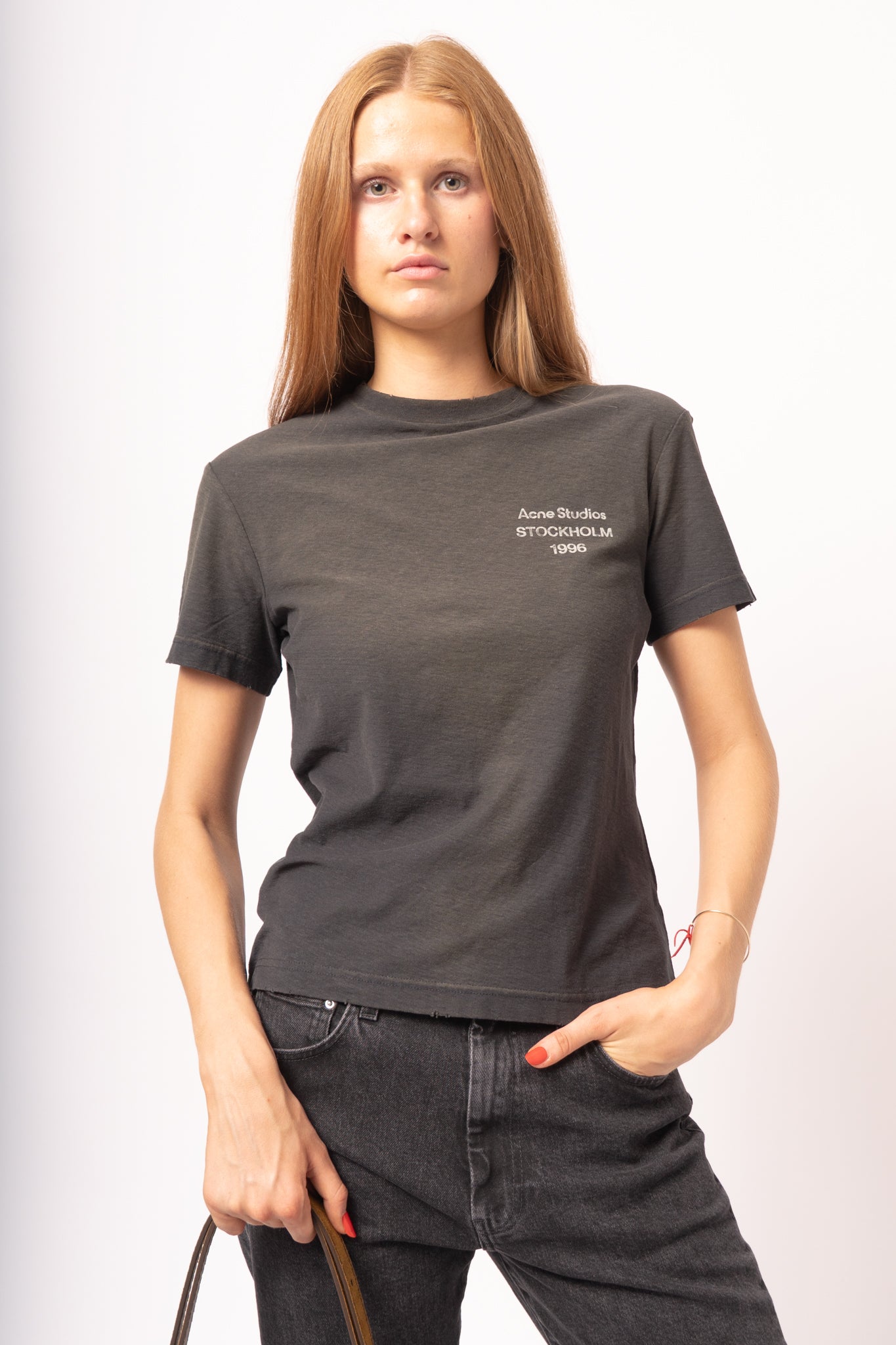 Sprayed Logo T-Shirt Faded Black