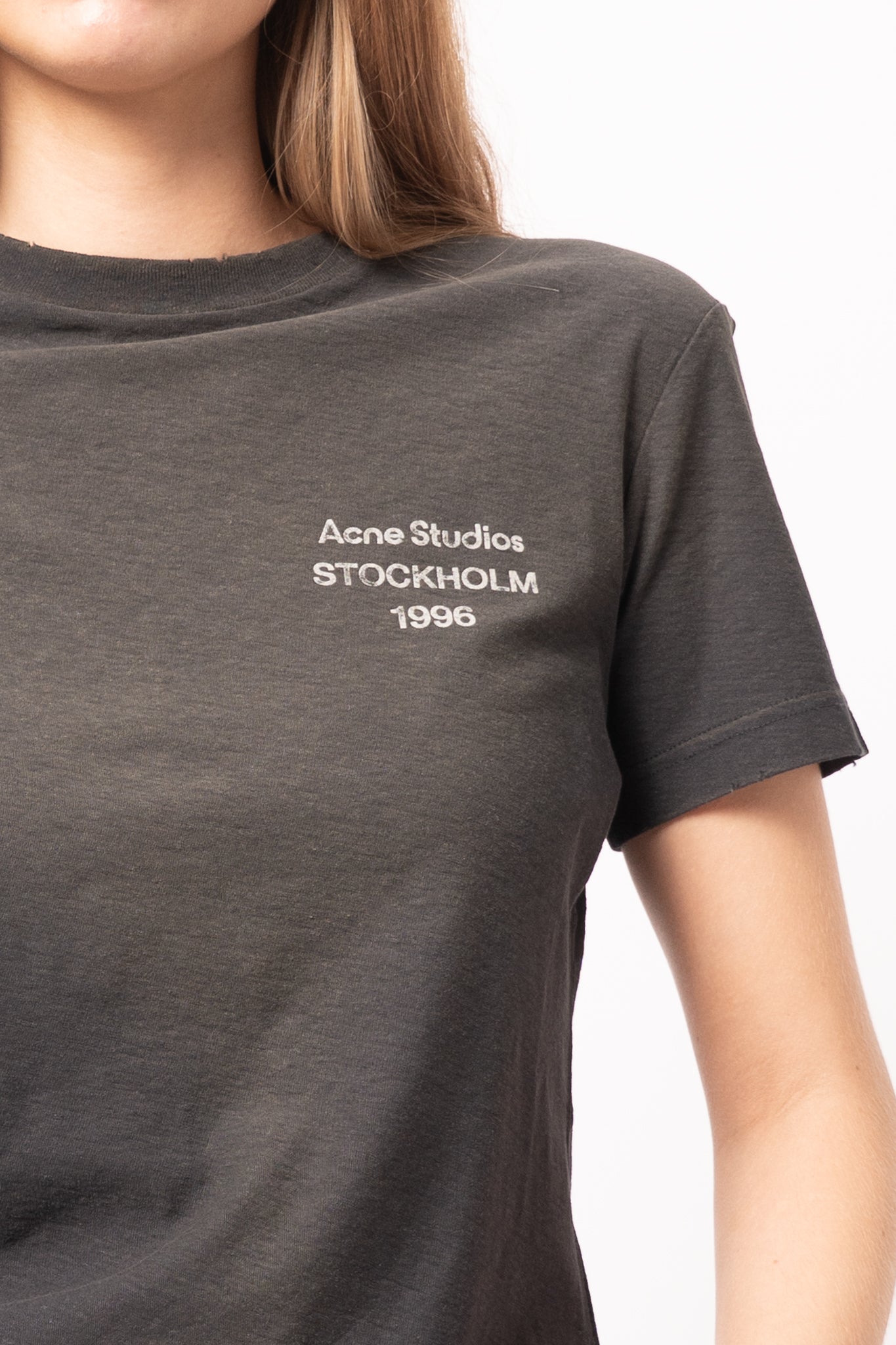Sprayed Logo T-Shirt Faded Black