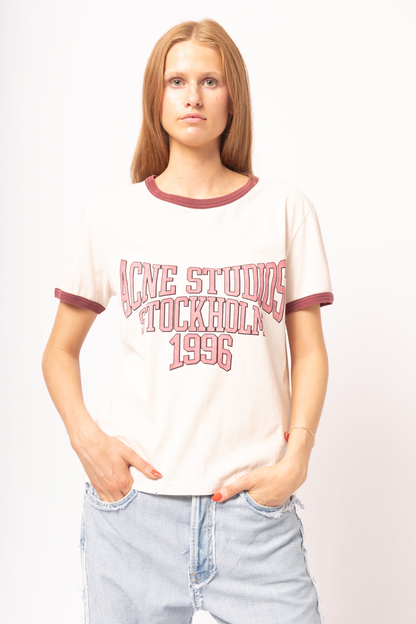 Graphic T-Shirt Off White/Burgundy