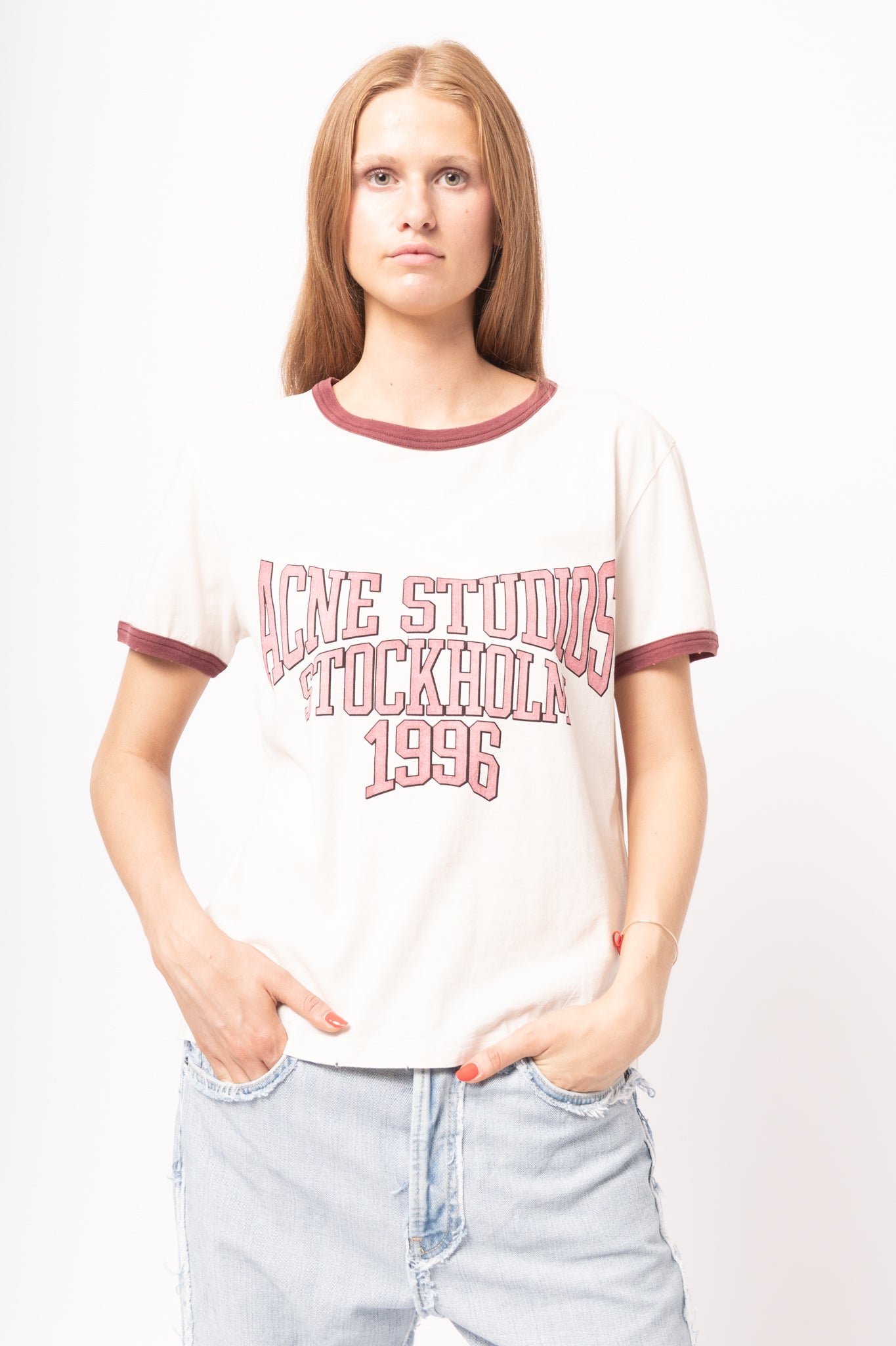 Graphic T-Shirt Off White/Burgundy