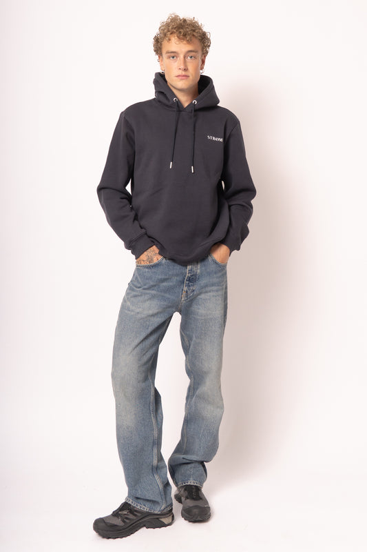 Noahst Logo Sweatshirt Navy Sky