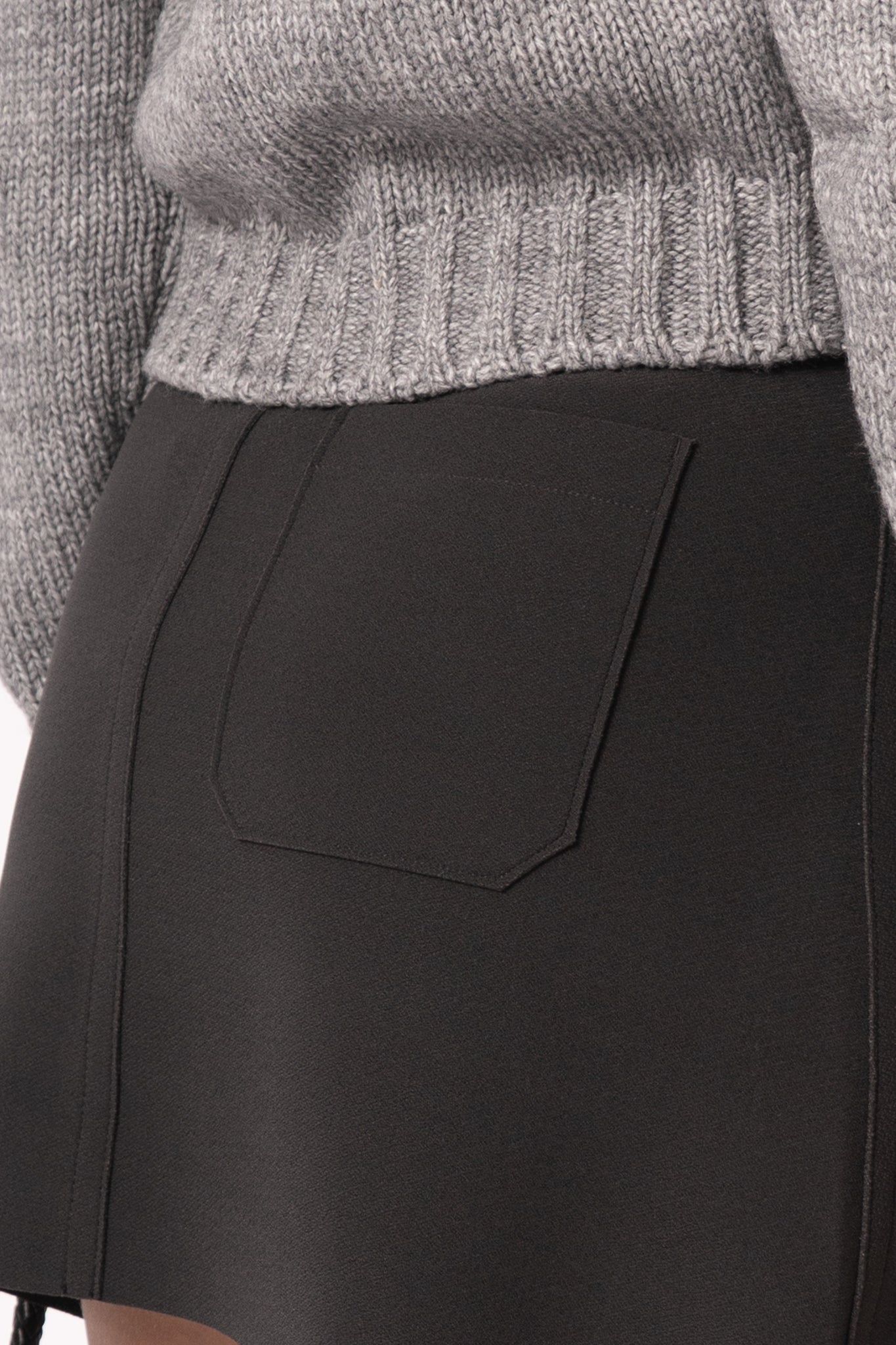 Lay3 Mini Skirt Anthracite