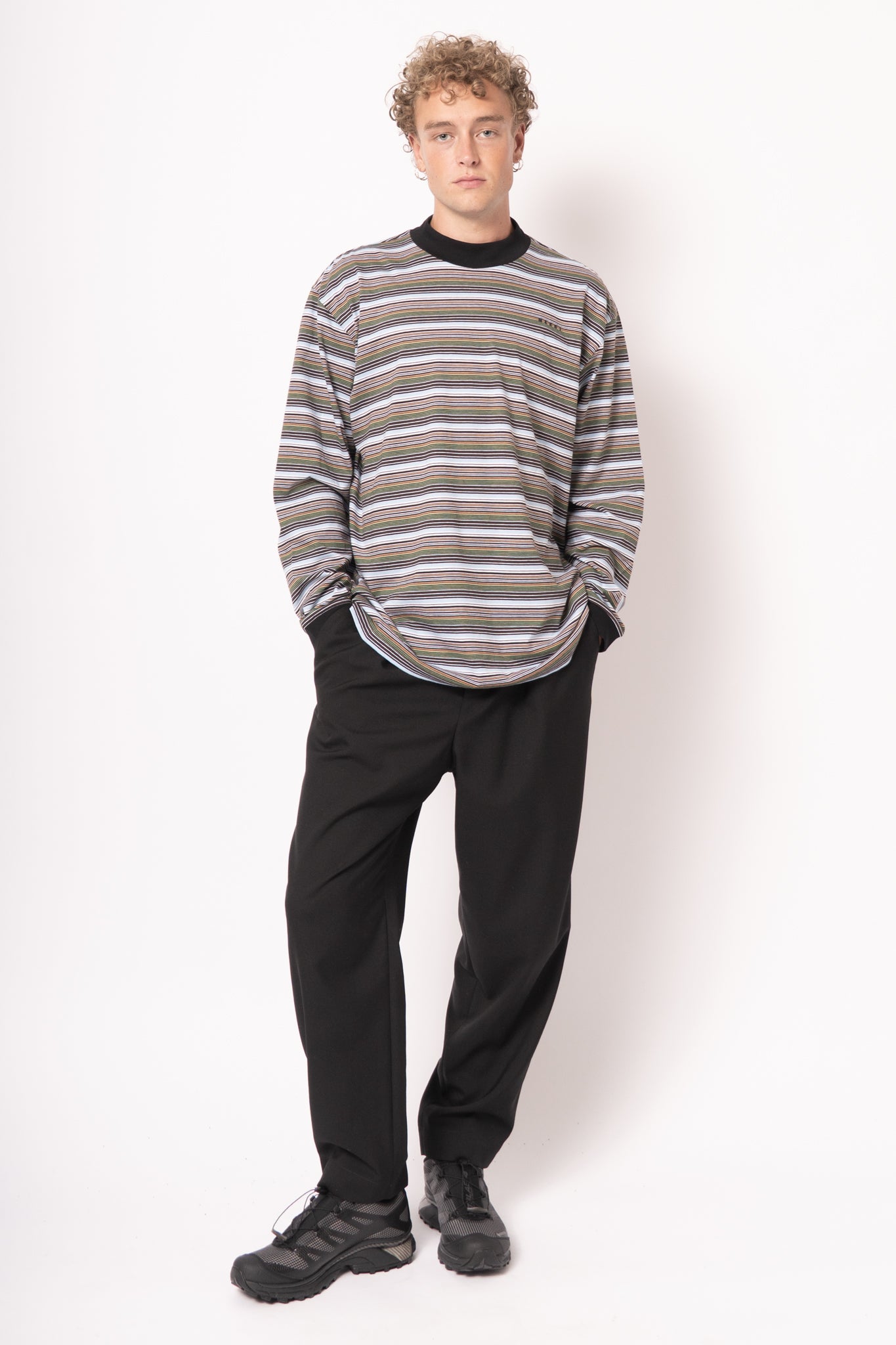 Multicolour Striped Long-Sleeved T-shirt