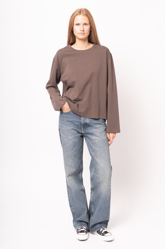 Madison LS T-Shirt Seal Brown