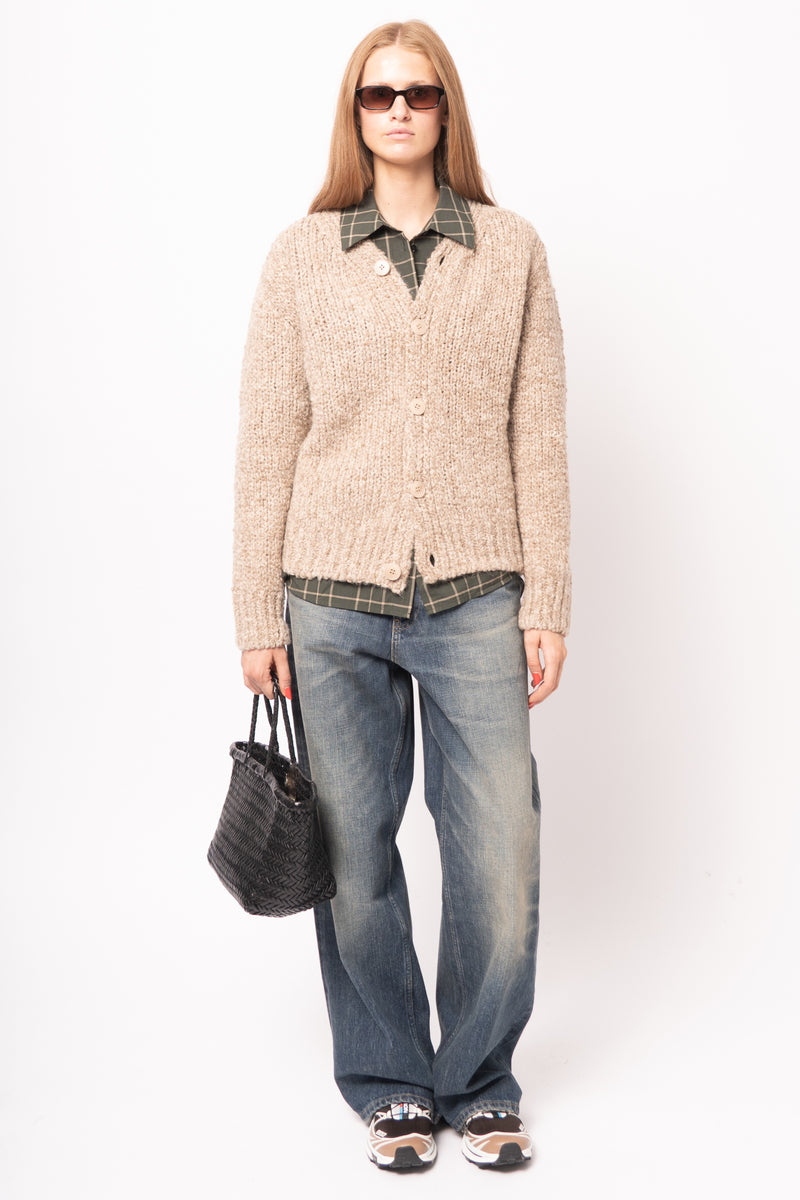 John Cardigan Dark Sand - Billede 1