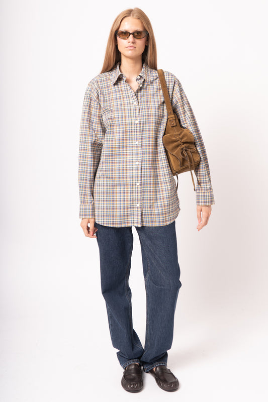 Classic Check Shirt Blue/Orange
