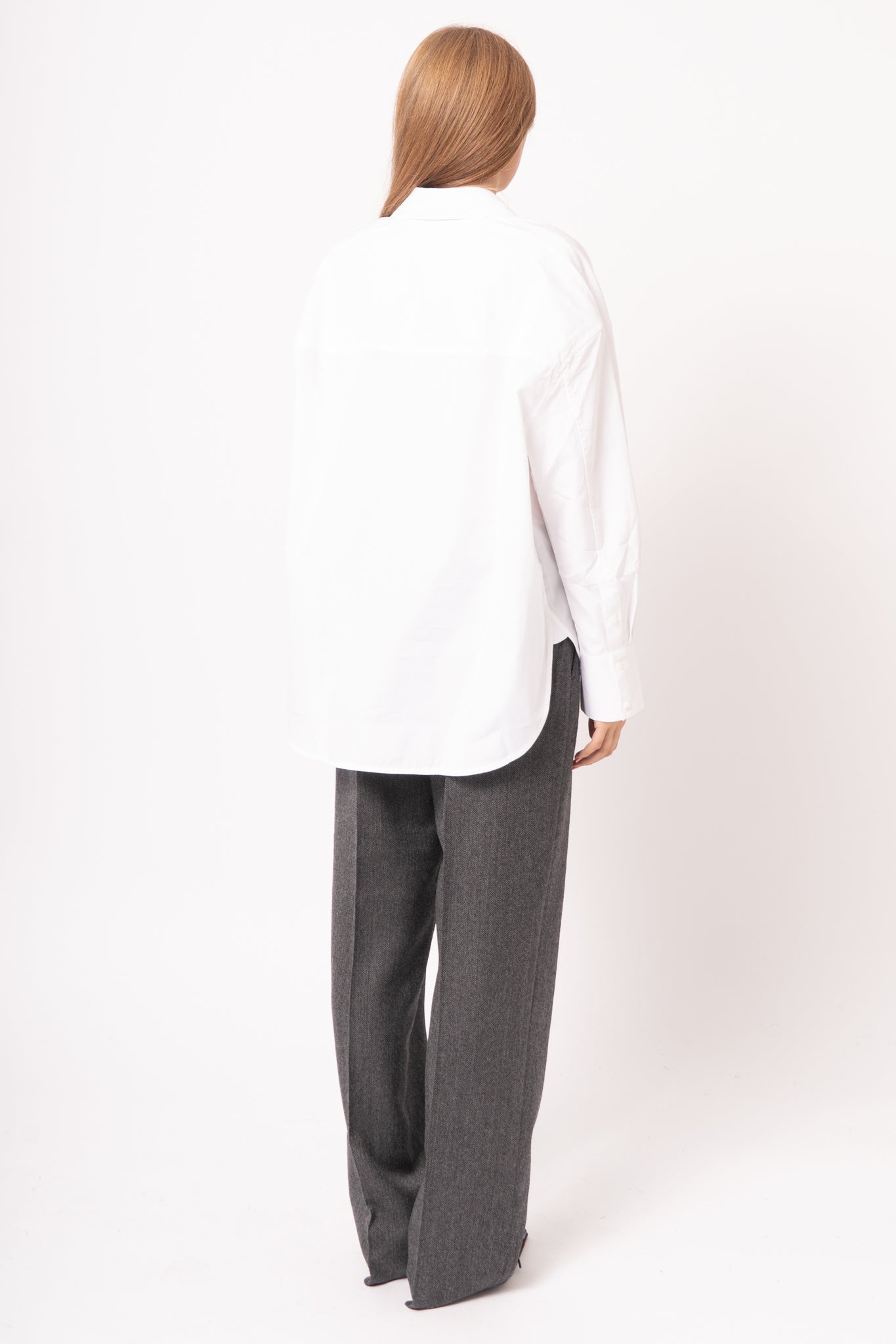 Boxy Poplin Shirt White