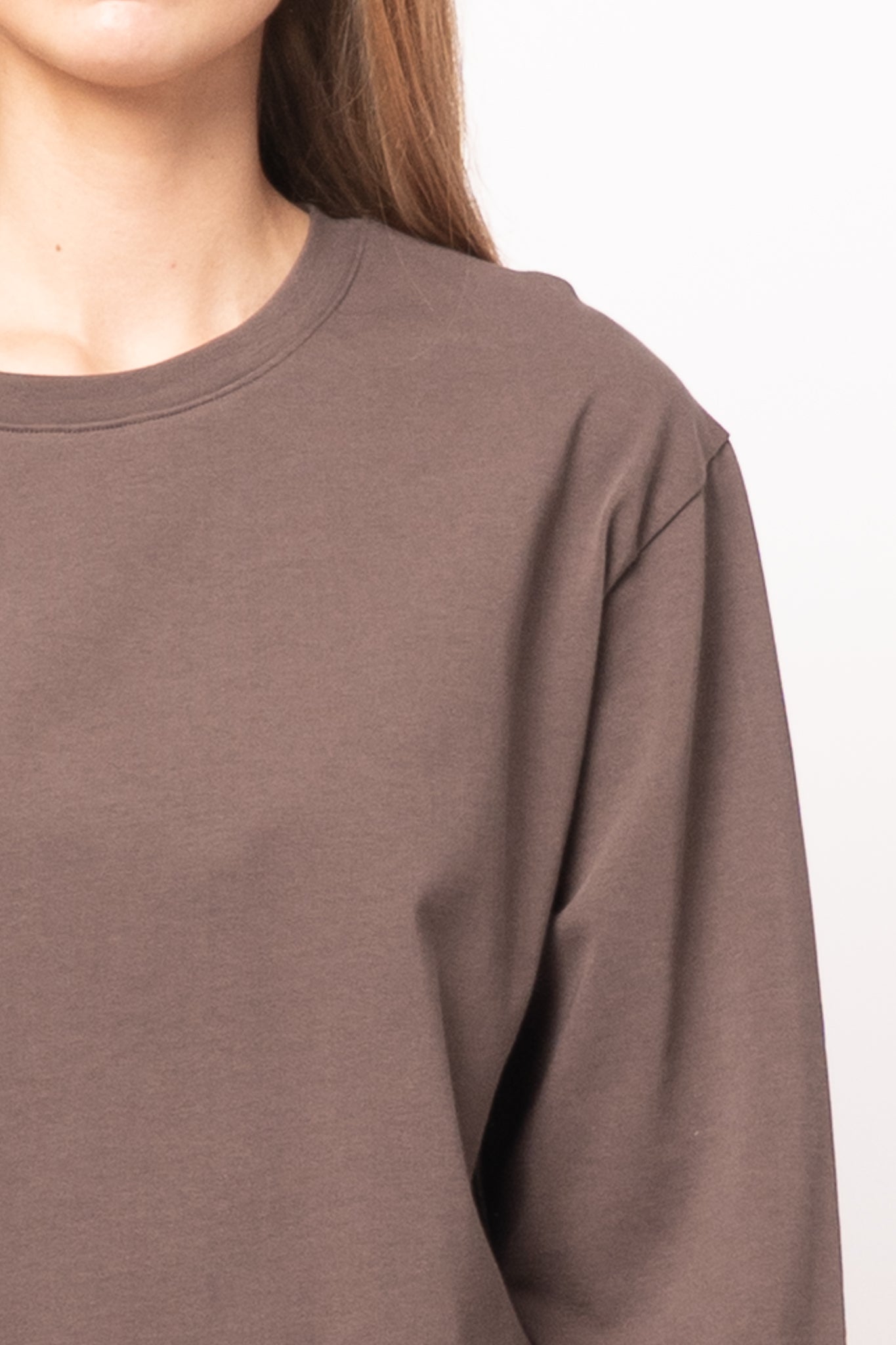 Madison LS T-Shirt Seal Brown