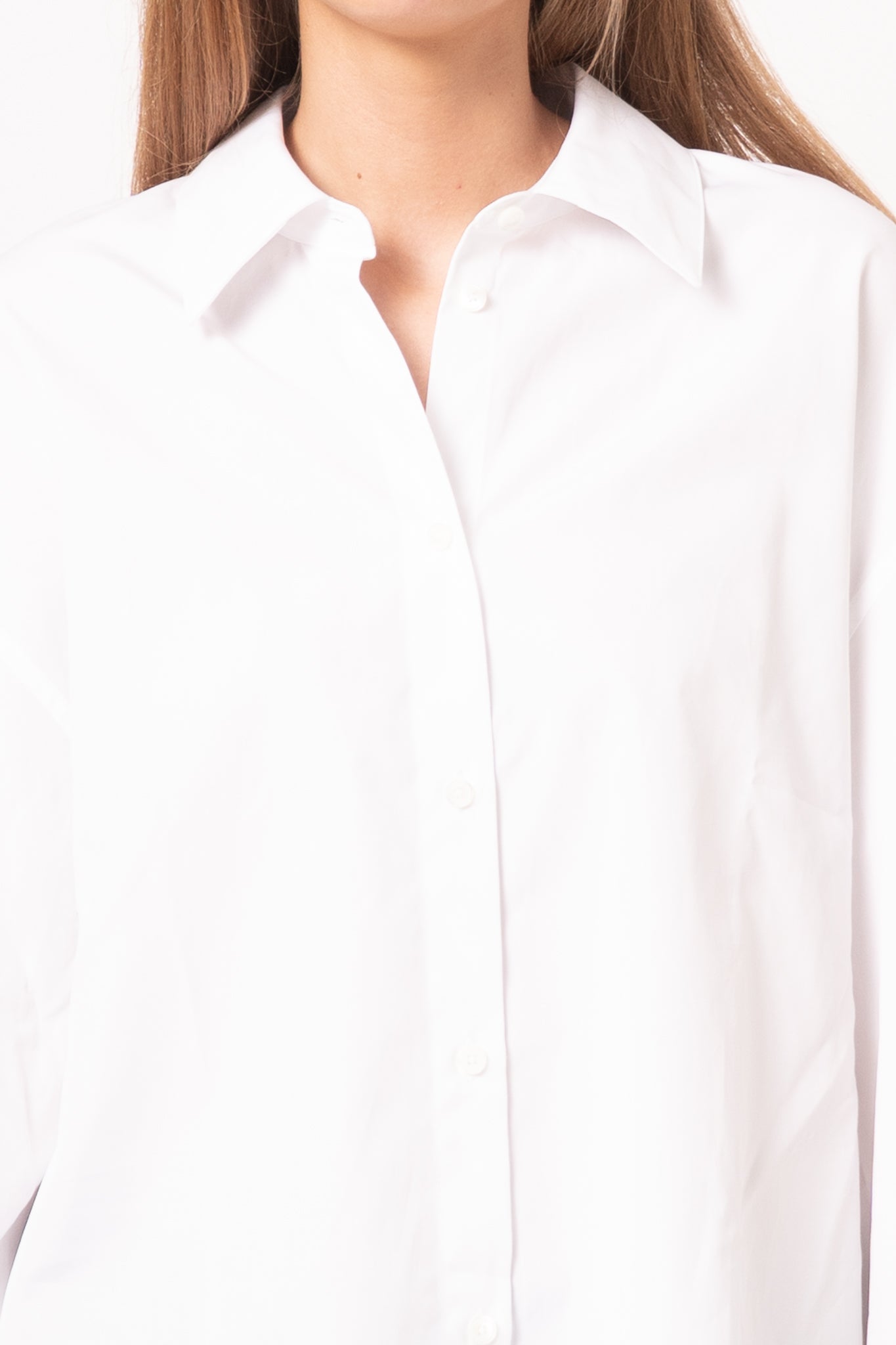Boxy Poplin Shirt White