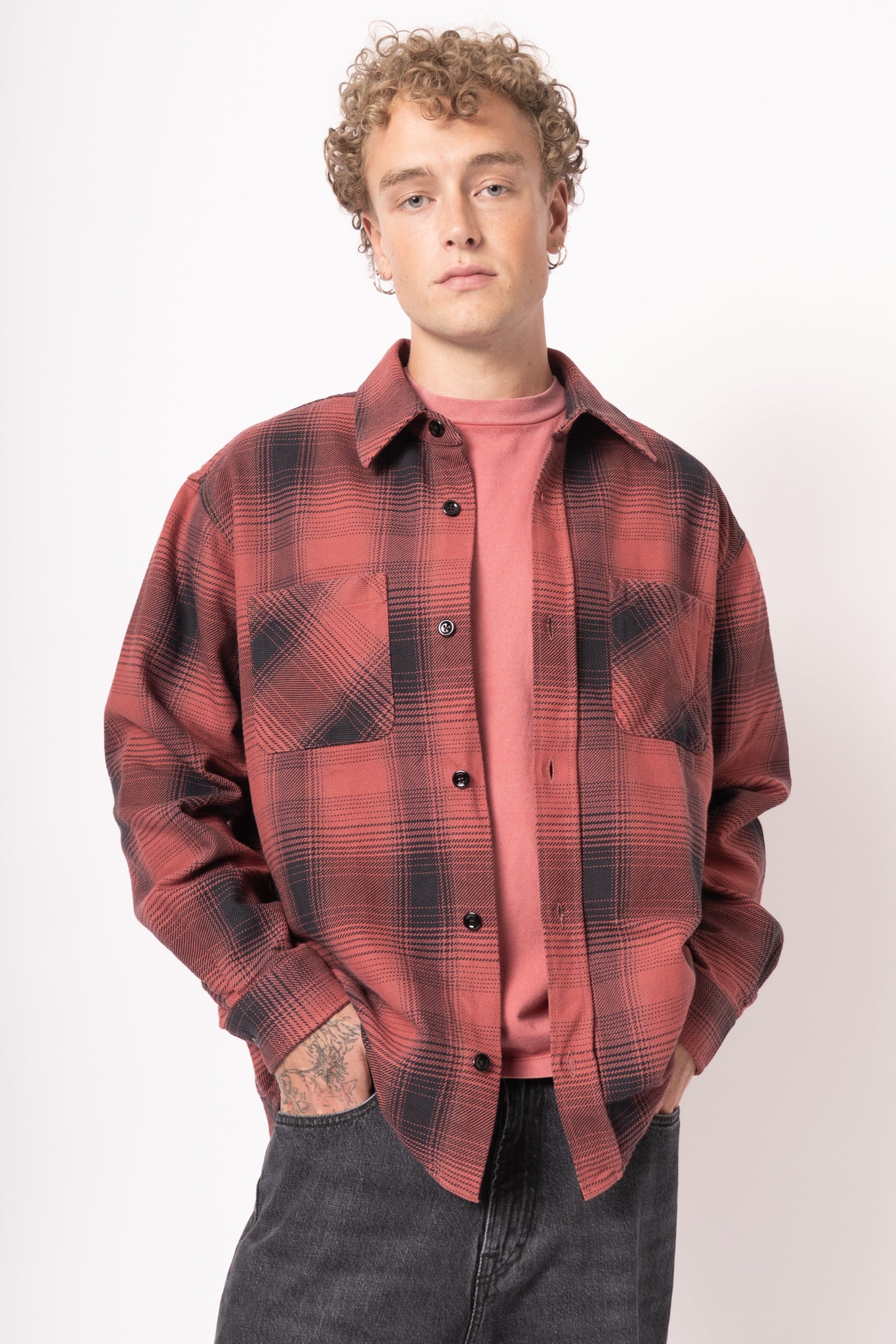 Whoppin Shirt Bison Check Ranch Cotton