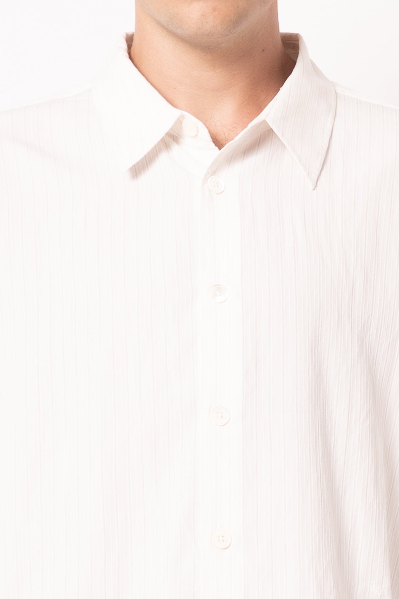 Beyond Shirt Cream Stripe Ceremony Viscose