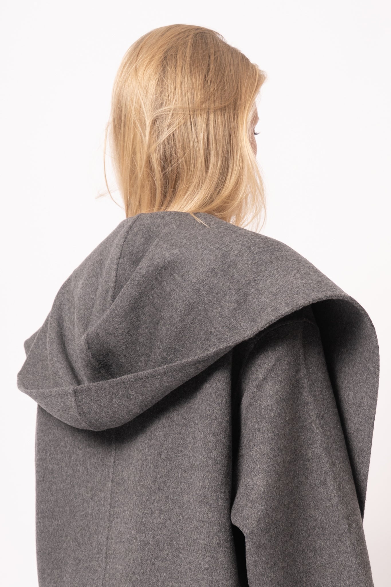 Hoodie Coat Pale Grey Melange