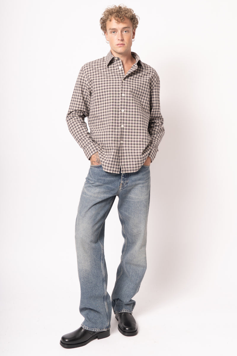 Studio Shirt Dark Sand - Billede 1
