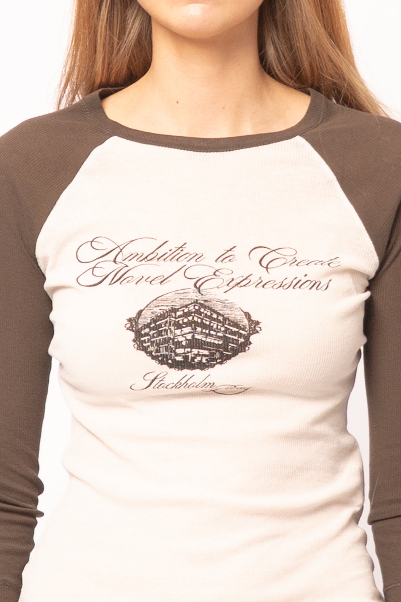 Jersey T-Shirt With Logo Beige/Brown