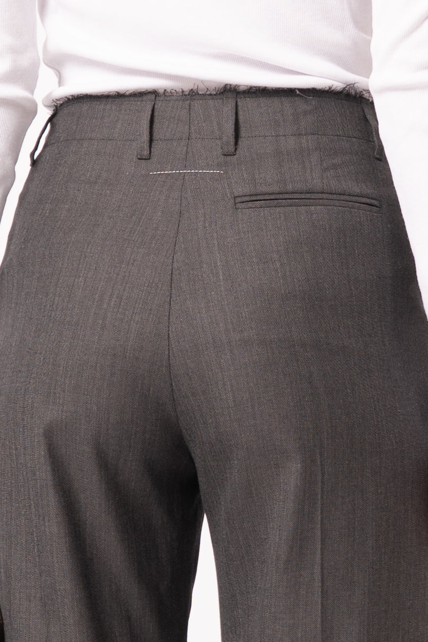 Wide Leg Tailored Trousers Grey
