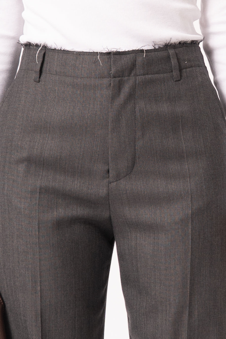 Wide Leg Tailored Trousers Grey
