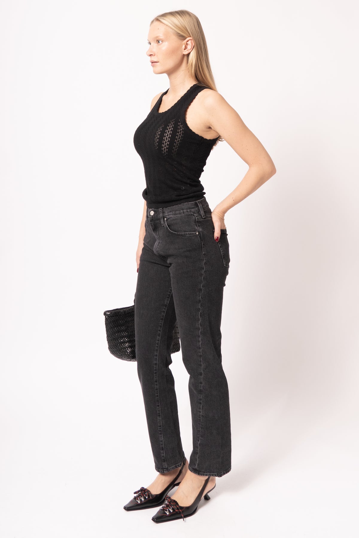 Twisted Seam Denim Grey