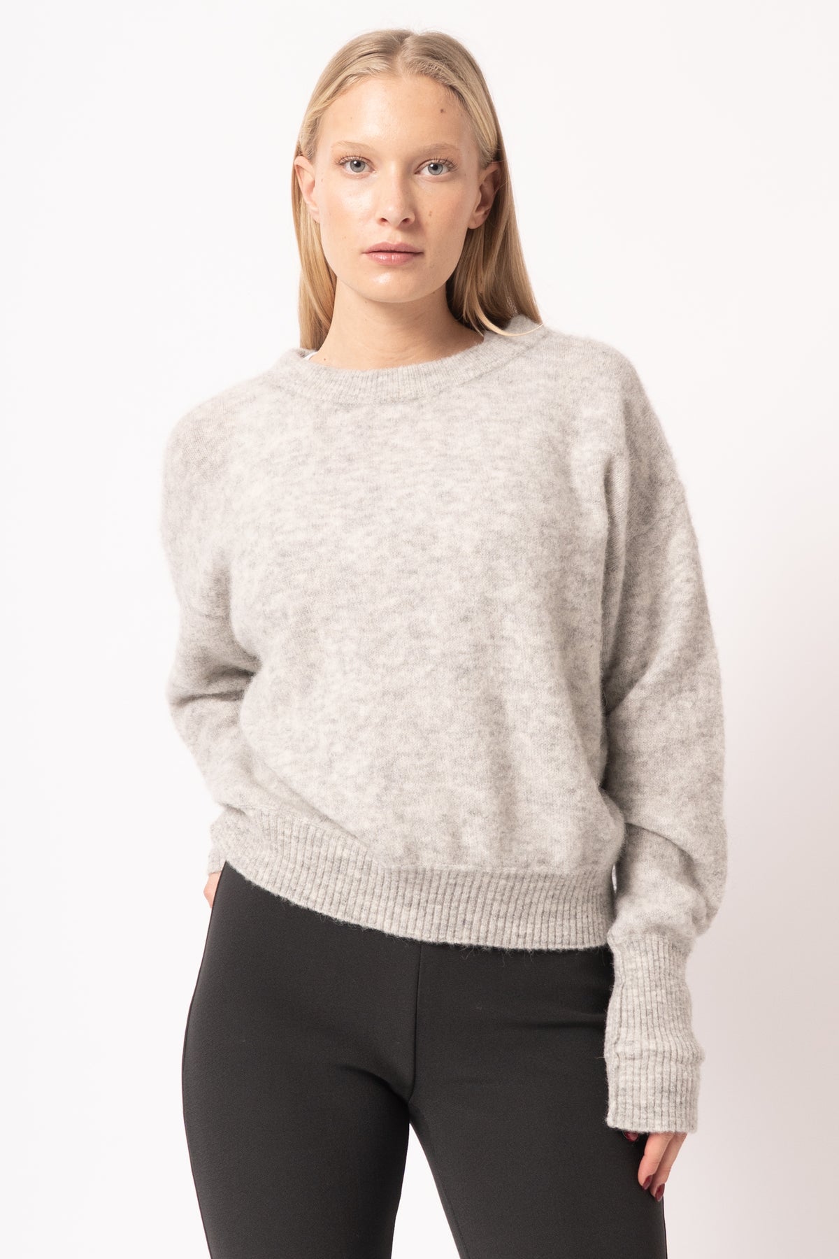 Vitow Jumper Light Grey Melange