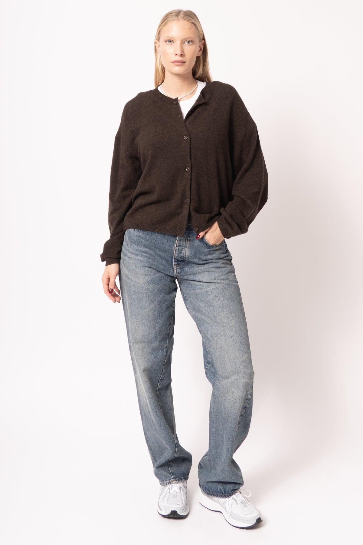 Ouity Cardigan Choco Melange