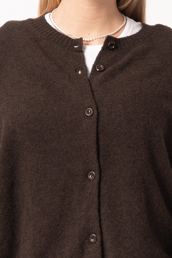 Ouity Cardigan Choco Melange