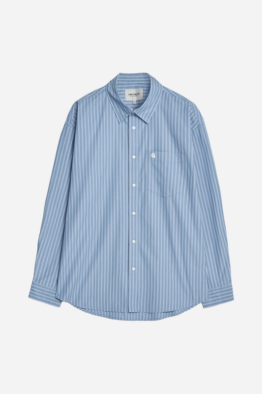 L/S Keene Shirt Keene Stripe Curacao