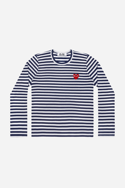 Striped LS T-shirt Navy