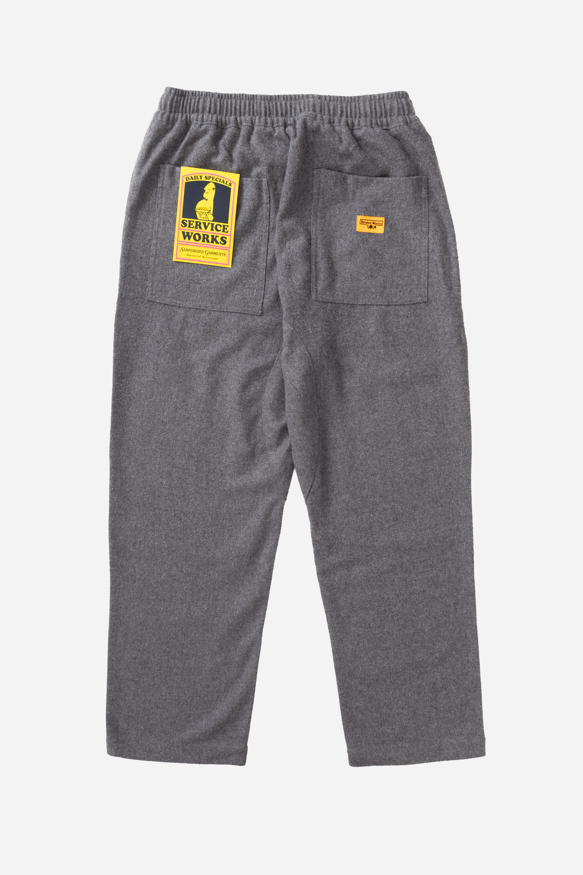 Flannel Chef Pants Charcoal
